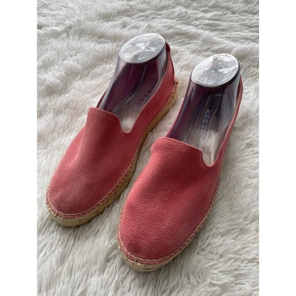 MANEBI Women's Suede Pink Espadrilles Size 41 - Picture 1 of 9